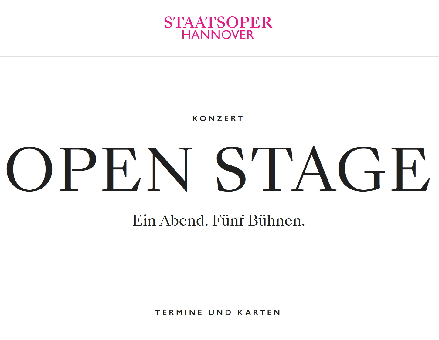OPEN STAGE Staatsoper | SA 01.07.